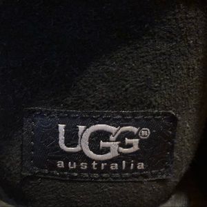 Short black UGG boots